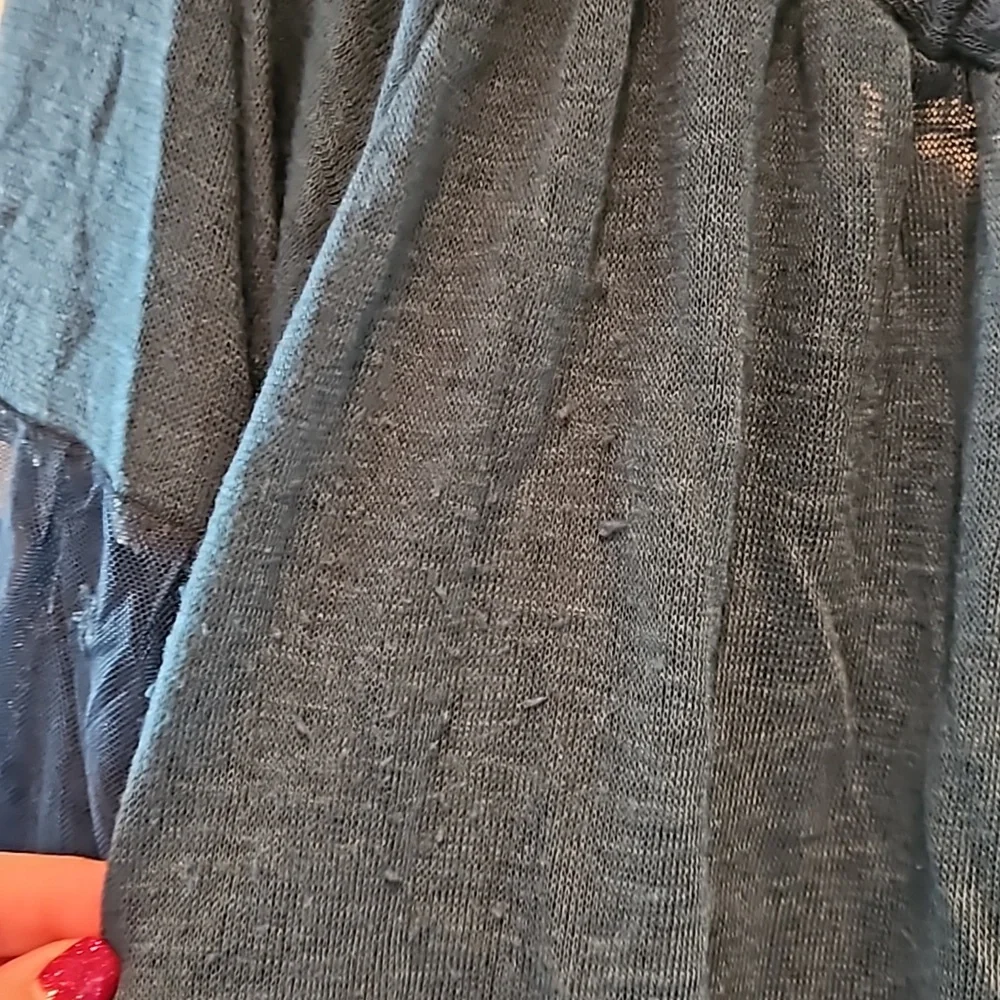 American Rag Teal blouse/Sweater Size 1x - Picture 10 of 11